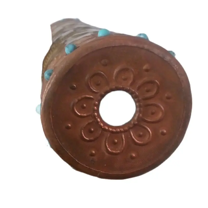 Древний ручной медные инкрустированные Бирюзовый бисер Калейдоскоп Коллекция