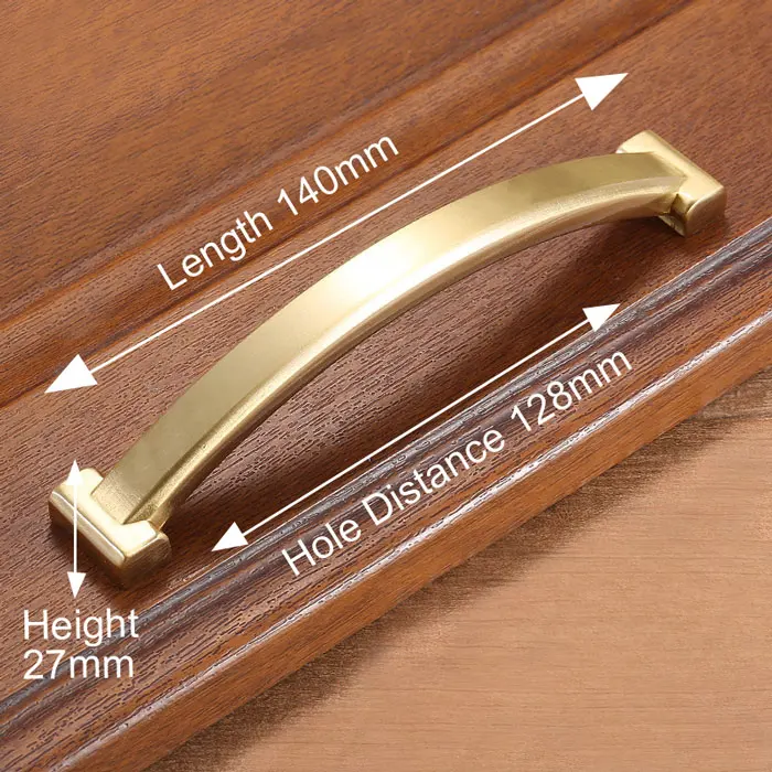 Handle-T1086-128 KAK медные латунные ручки шкафа для двери кухонного шкафа ручки для выдвижных ящиков Европейское винтажное Золотое оборудование для обработки мебели - Цвет: Handle-T1086-128