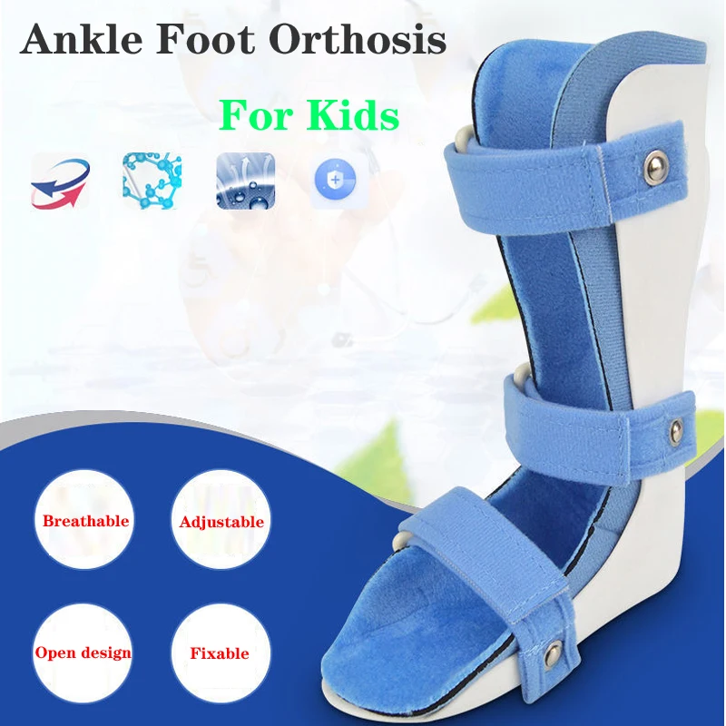 Kids Ankle Foot Sprains Braces Child Foot Drop Orthosis Ankle Fracture Rehabilitation Ligament Tear Talipes Varus Valgus Support