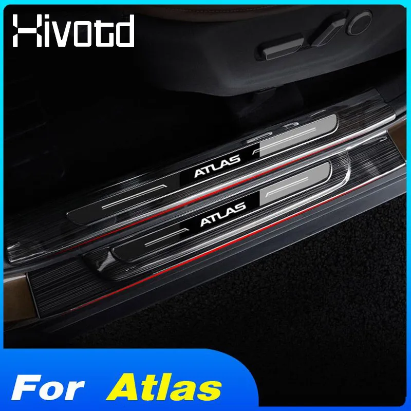 Hivotd для джили атлас Geely Atlas Emgrand NL 3 Proton X70 аксессуары отделка порога автомобиля