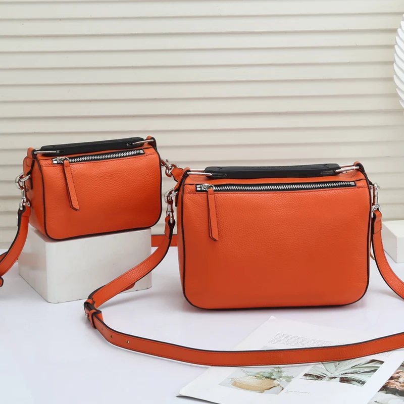 

Retro solid color large-capacity leather multi-function handbag Ladies' new style INS fashion street style diagonal shoulder bag