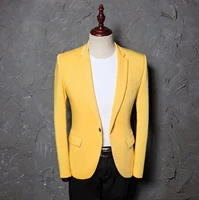 mens casual blazer 2020 new mens fashion single button men suit jacket solid color mens work wear