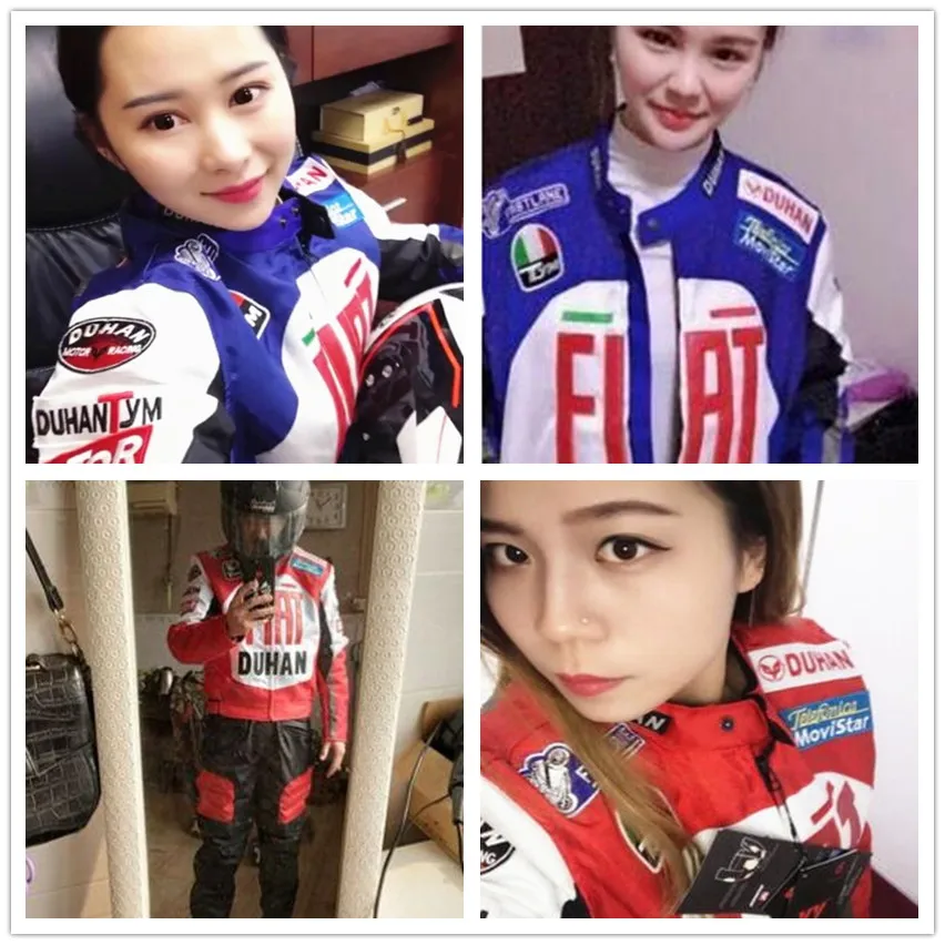 

women color jacket duhan professional Racing moto GP coat motorcycle breatherable lining remove four season oxford cloth jackets