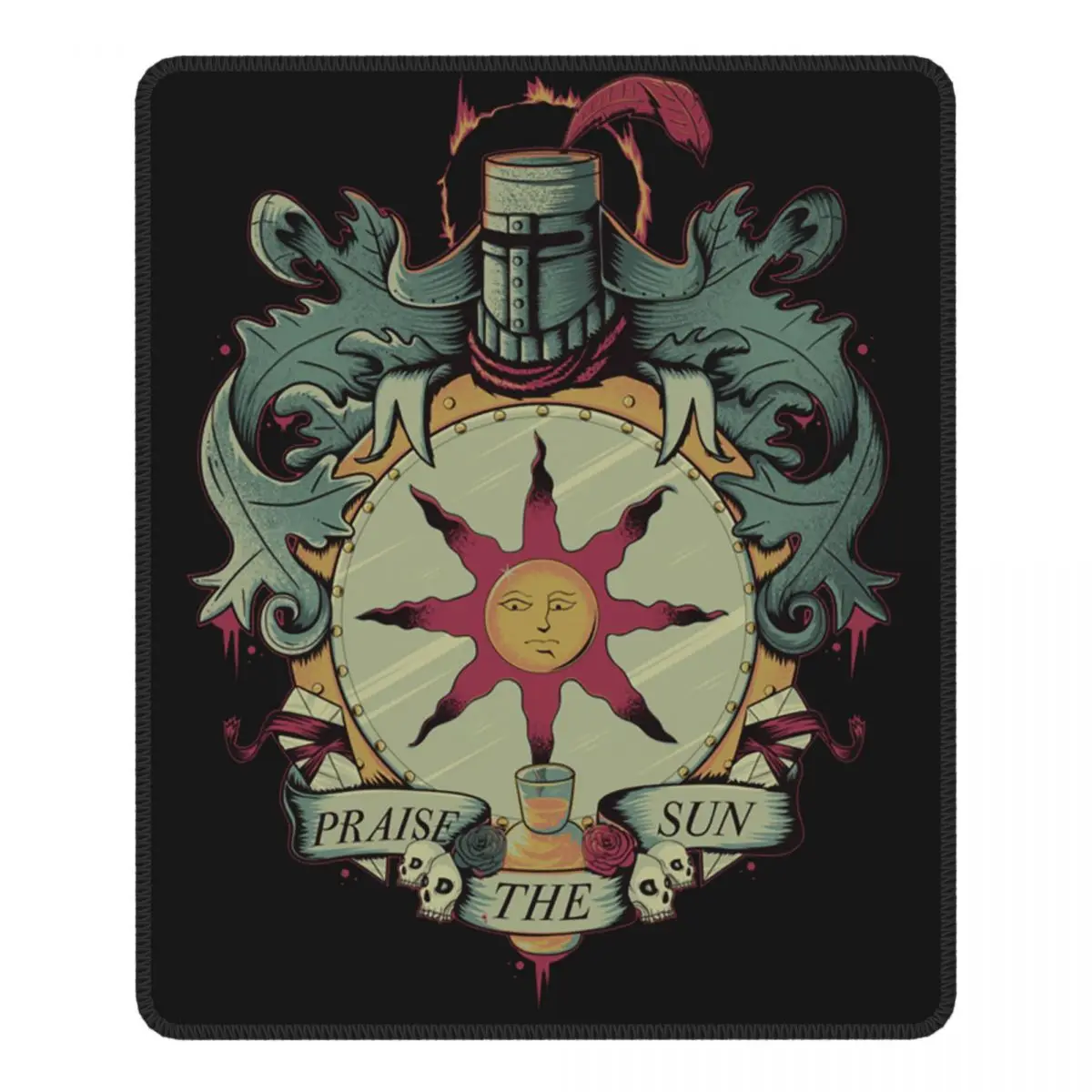 

Dark Souls 2 арториас из бездны Solaire Astora похвалы Защита от солнца Мышь Pad Lockedge Мышь площадку резиновые ПК Украшение стола крышка