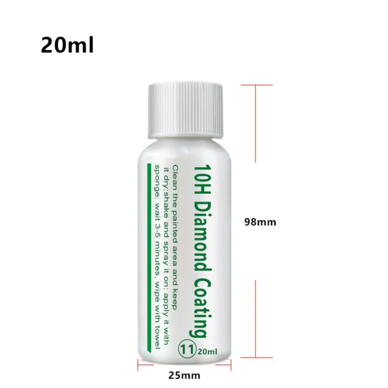 10H Алмазное покрытие гидрофобное стеклянное керамическое автомобильное набор