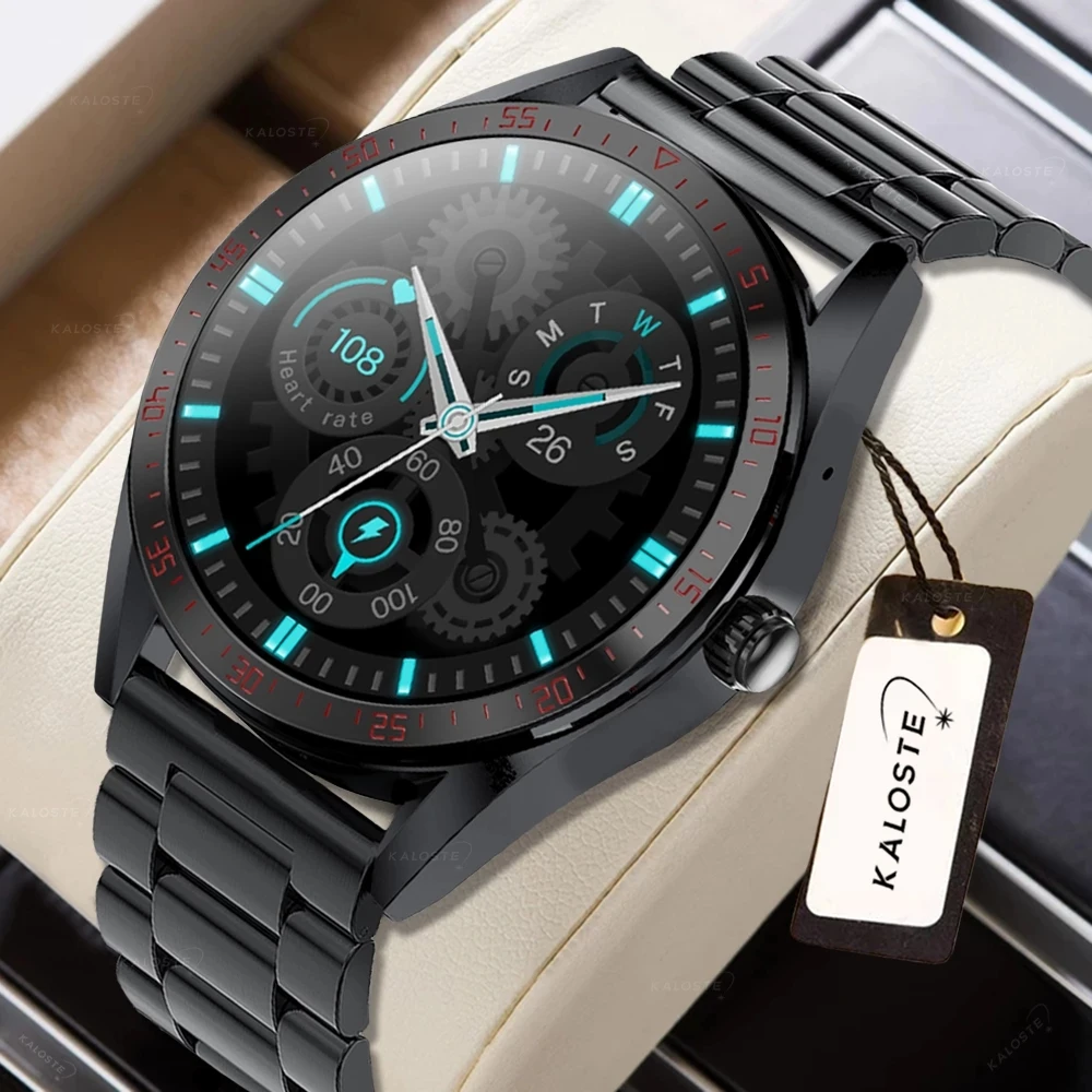 

2022 HD 454*454 Screen Watch Weather Display Smart Watch Display The Time Bluetooth Call Local Music Smartwatch For Mens Android