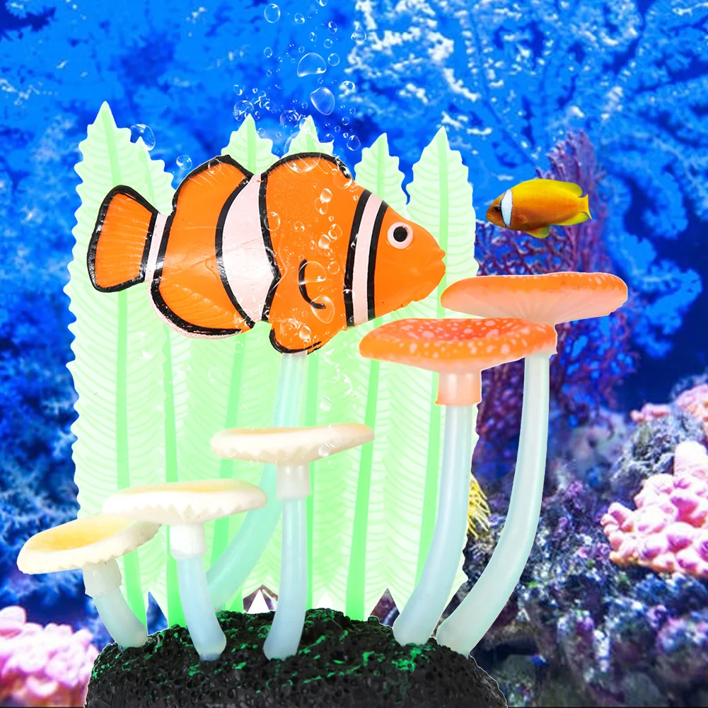 

Hot Sale Vivid Artificial Luminous Water Plants for Aquarium Underwater Fish Tank Garden Lands