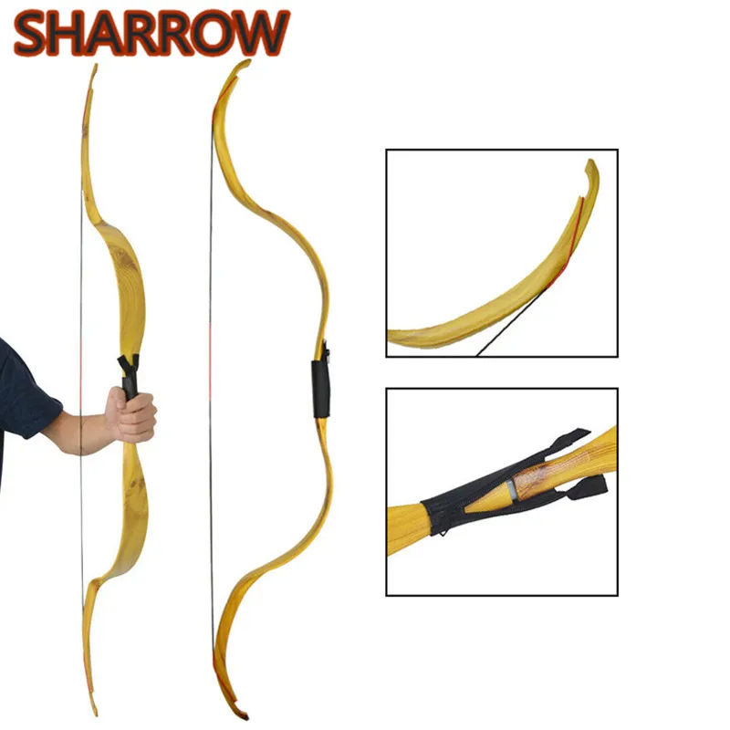 1pc Archery Traditional Bow 25lbs Takedown Recurve Bow Right Hand Shooting Bow For Training Practice Hunting Accessories