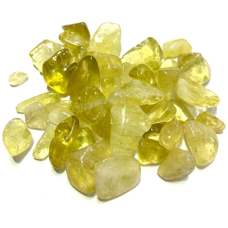 100G Natural Crystal Mineral High Quality Lemon Citrine Raw Stone Gravel Home Decoration DIY Energy Healing Crafts