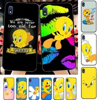 cartoon tweety bird piolin phone case for samsung a51 01 50 71 21s 70 31 40 30 10 20 s e 11 91 a7 a8 2018