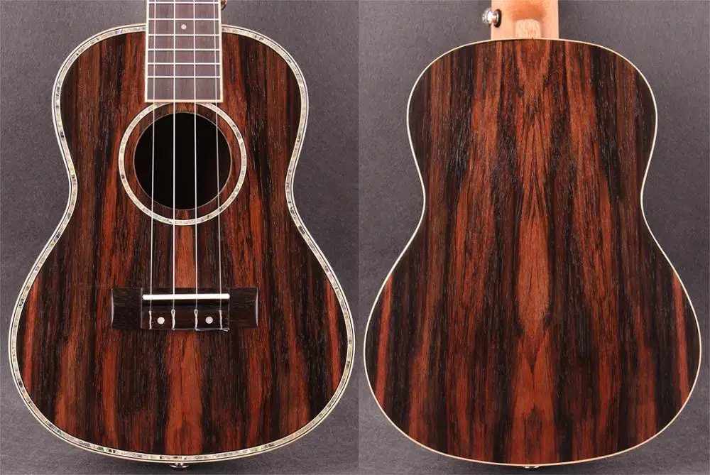 Концертное укулеле! Сверху и сбоку сзади темное дерево! Укулеле 4 струны гитара