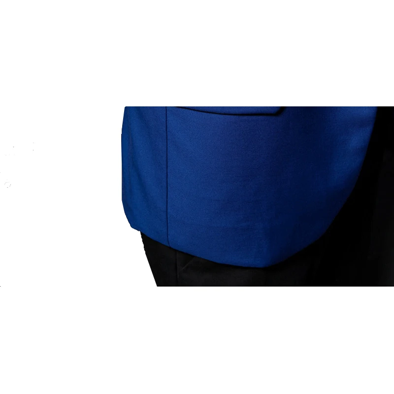 Shenrun мужская повседневная куртка сплошной цвет королевский синий пиджак модный