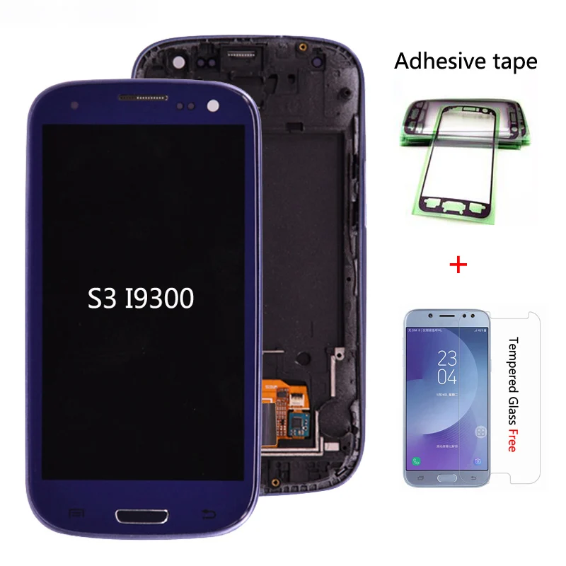 I9300i i9300 дисплей для SAMSUNG Galaxy S3 экран с рамкой Замена LCD i9301 i9308i i9301i|Экраны мобильных