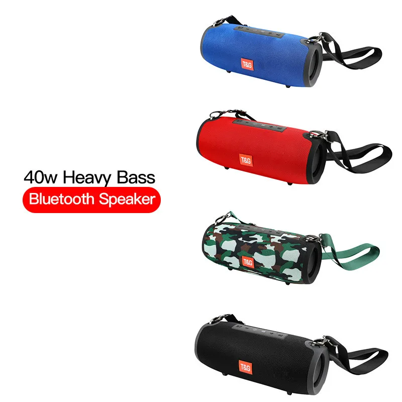 TG118 Bluetooth Speaker 40W Full-Range Portable Outdoor Waterproof Column Loudspeaker Box Support TF Card FM Radio Aux Input | Электроника