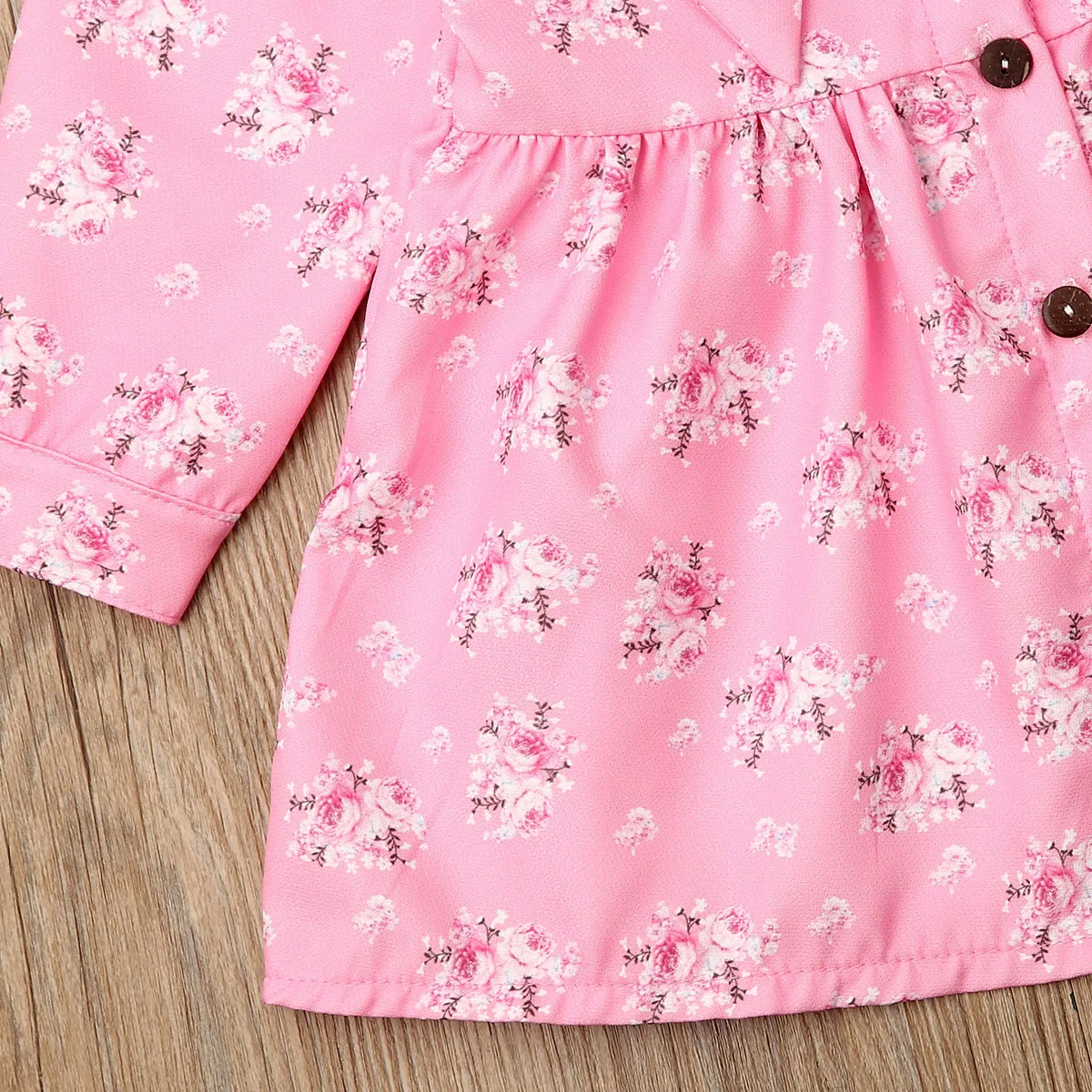 Коллекция 2019 года весенне-осенняя одежда для малышей с цветочным рисунком