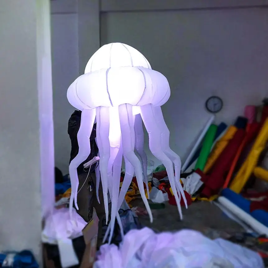 Светящаяся надувная Медуза реквизит для бара осьминог модель океана подвесные