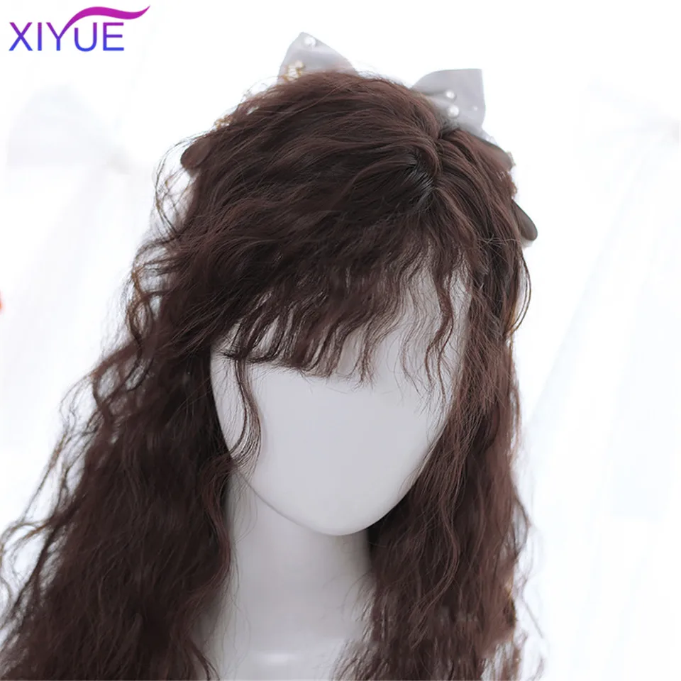 

XIYUE Synthetic Wig Deep Wave Lolita Synthetic Lace Wigs Blonde Pink Multicolor Colors Available Hair Wigs For Women Cosplay
