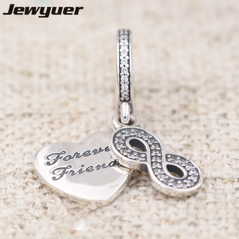 Подвеска-Шарм Вечные друзья из серебра 2016 пробы DA179 | Украшения и аксессуары