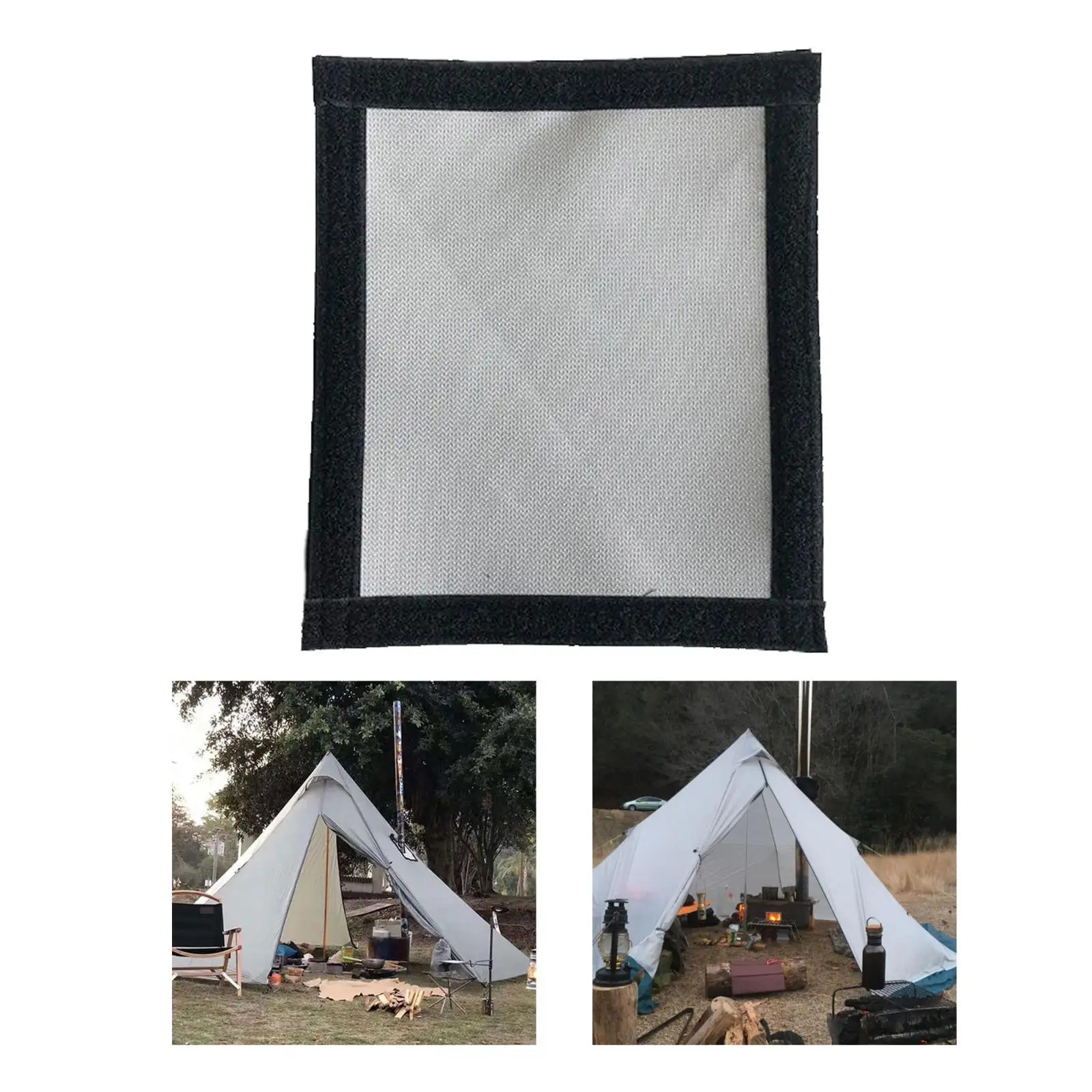 

Stove Fire Pipe Ring Tent Wood Fire Stove Smoke Anti-scalding Ring Prevent the Tent from Being Burned