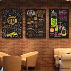 Абстрактная Минималистичная кухонная посуда, холст, живопись, плакаты, печатные настенные картины для кухни, гостиной, украшение для дома