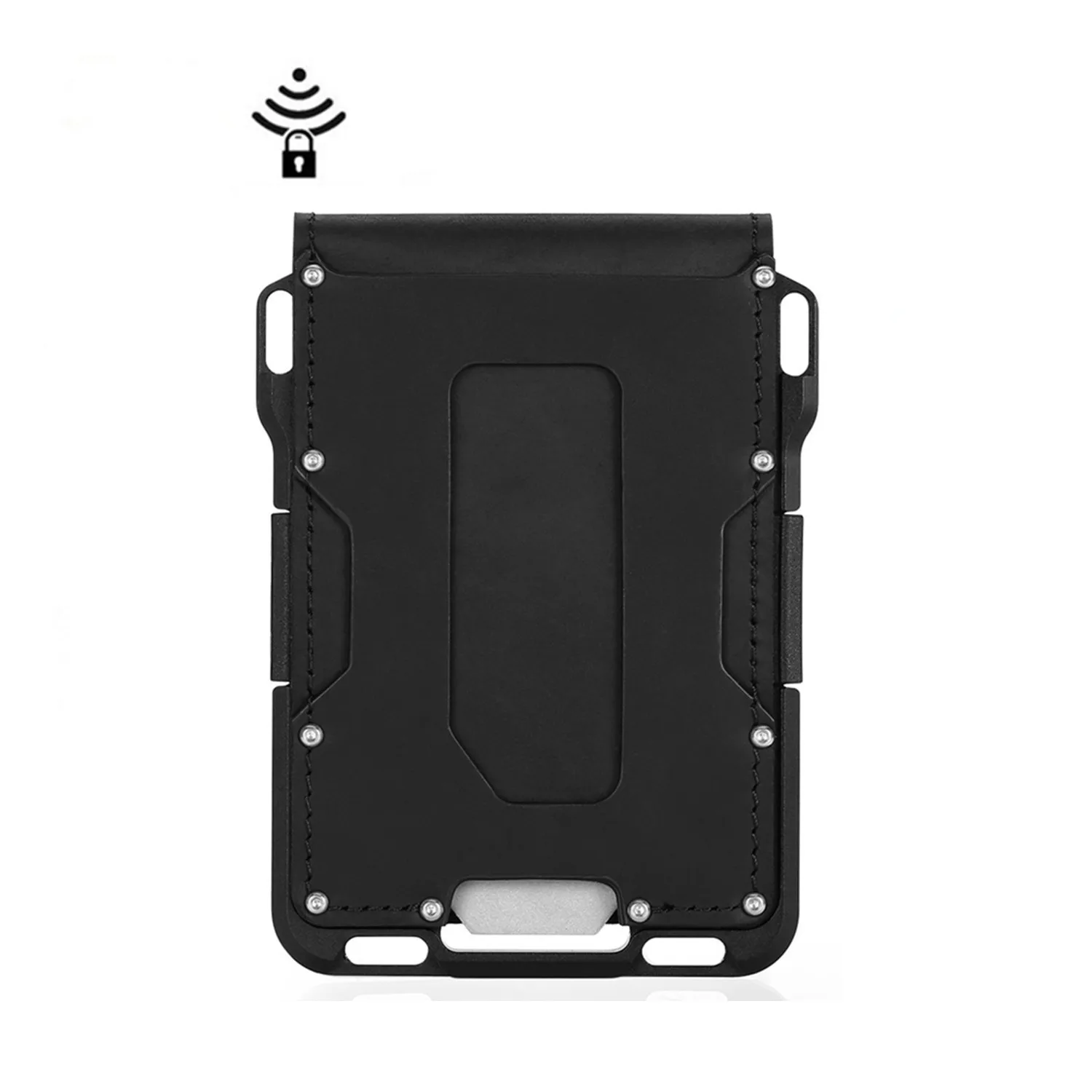 

Кошелек мужской из алюминиевого сплава с RFID-защитой и отделением для карт