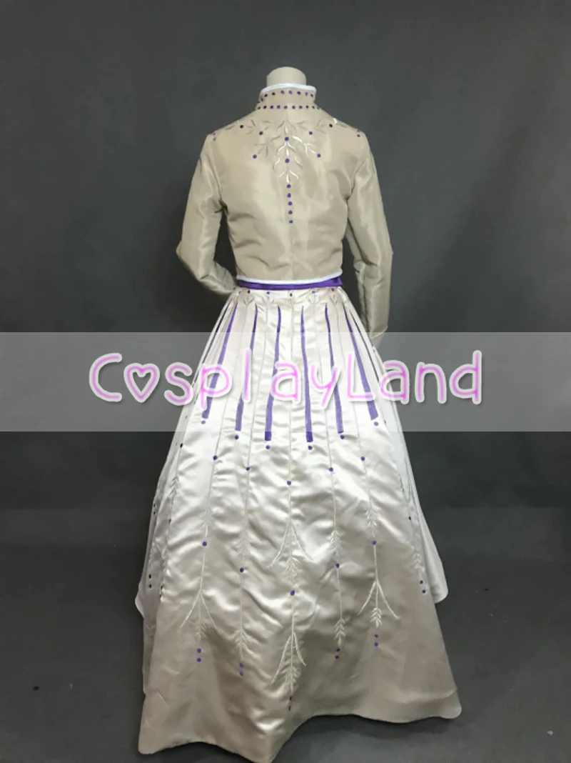 Костюм снежной принцессы Анны костюм для пения Эльзы Олафа на Хэллоуин платье с