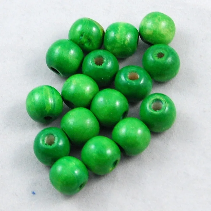 100 шт разноцветные маленькие деревянные бусины свободные для изготовления