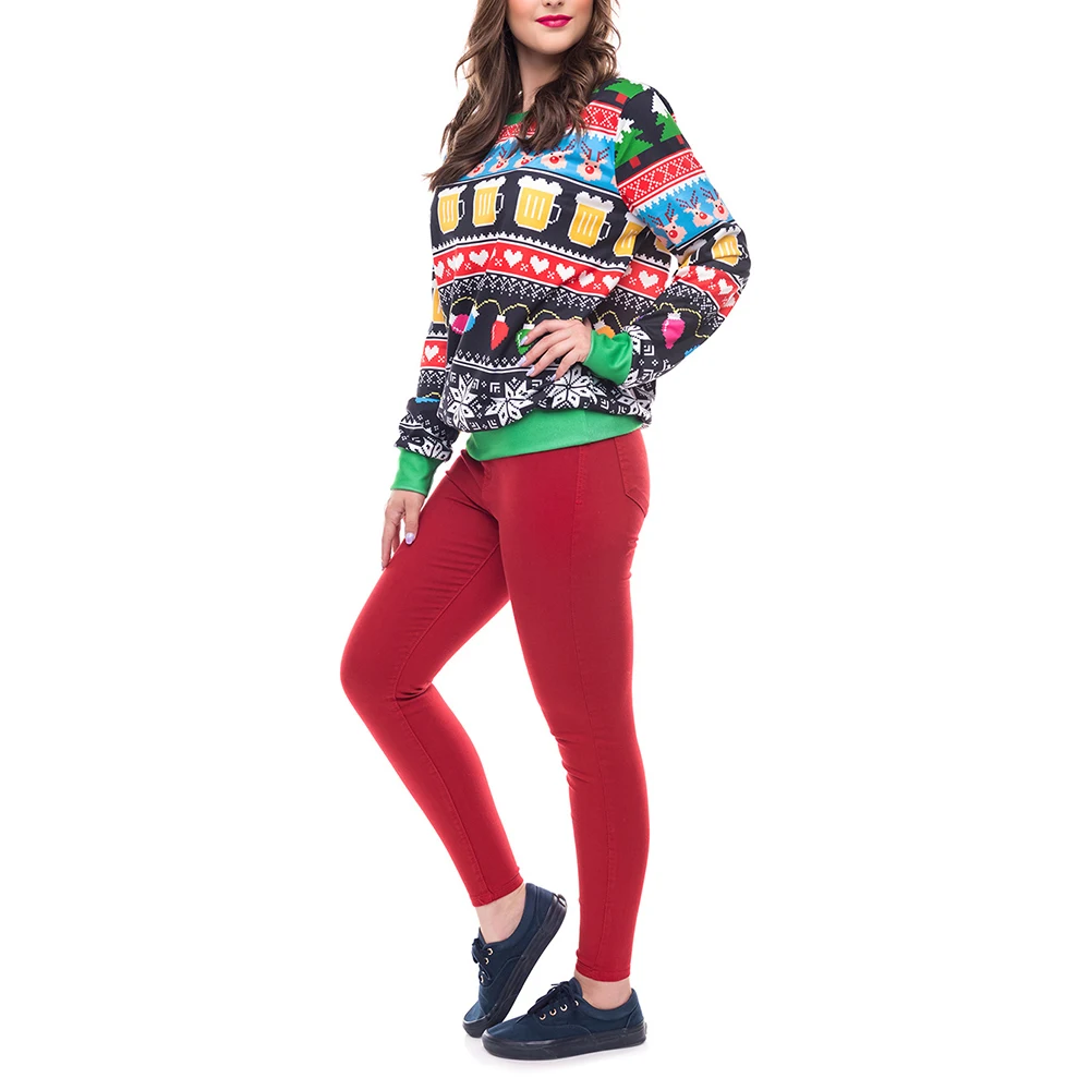 Женская толстовка с капюшоном напечатанное платье круглым вырезом длинным