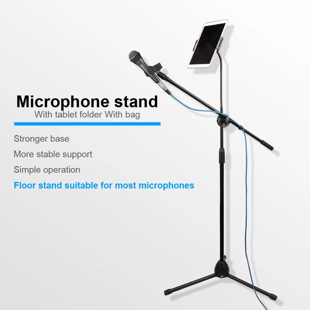 Профессиональный музыкальный регулируемый штатив с микрофоном подставка для