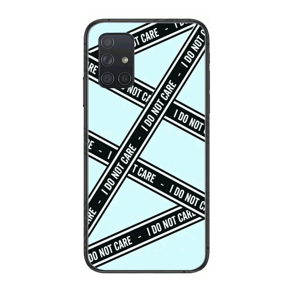 

HD Exquisite Delicate Phone Case Hull For Samsung Galaxy A 50 51 20 71 70 40 30 10 E 4G 5G S Black Shell Art Cell Cover