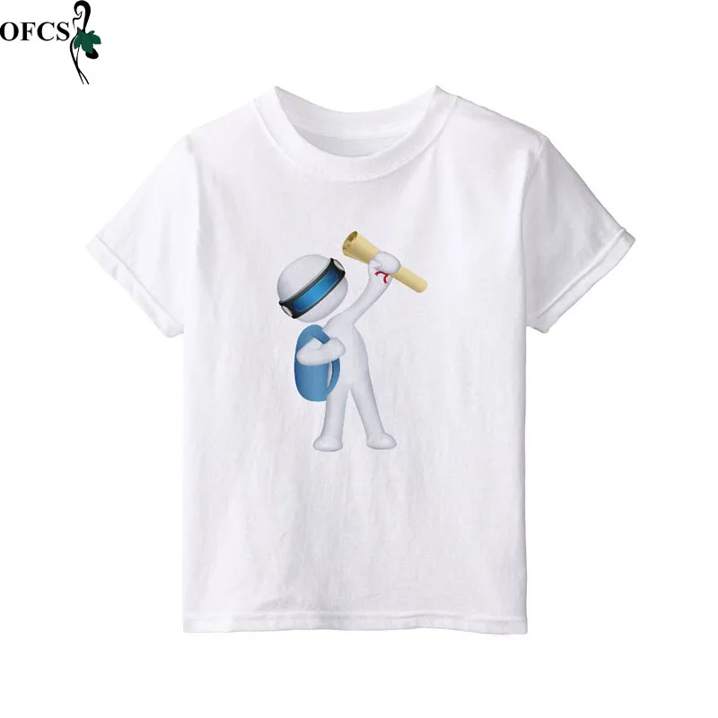 

3-12Years Summer Tees Children Clothing Boys Girls T Shirt Cotton Printing Short Sleeve T-shirt Kids Boy Cartoon Casual T-shirt