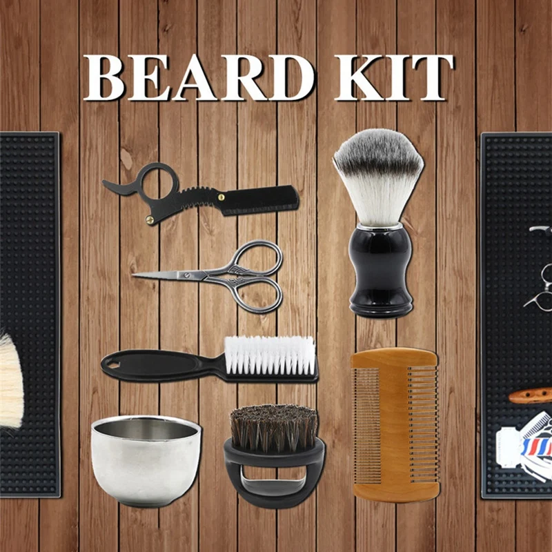 Мужской модный инструмент для формирования бороды бритва с идеальными линиями