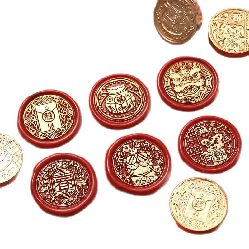 Металлическая уплотнительная головка Snow Deer в стиле ретро воск для скрапбукинга