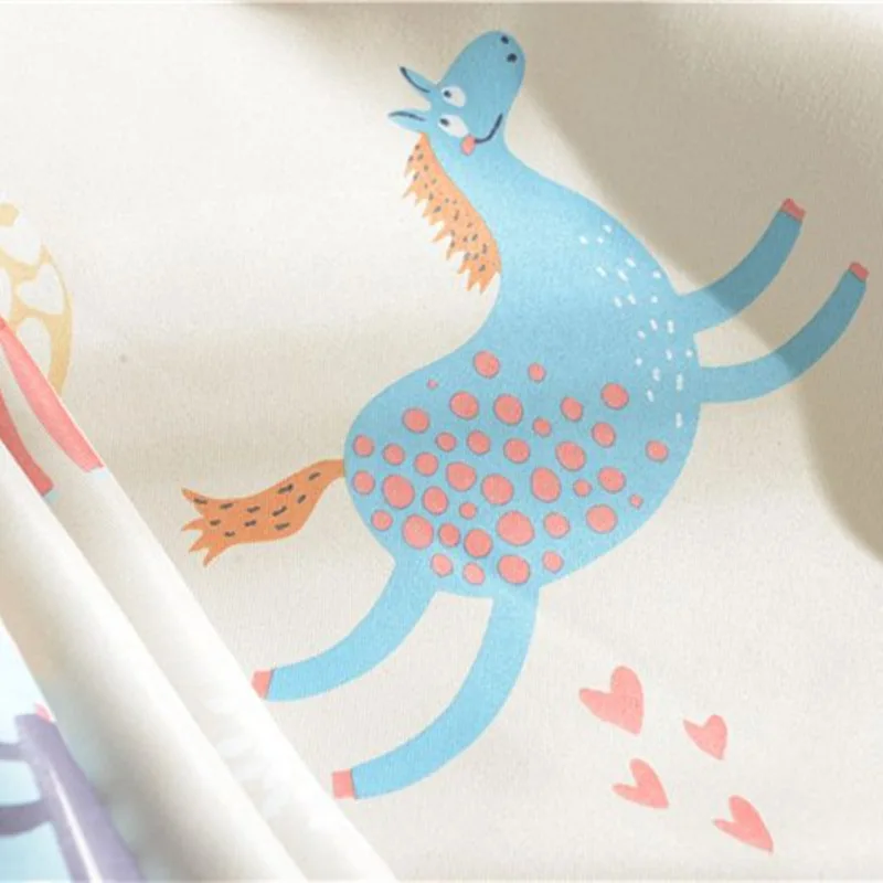 Мультфильм пони односторонний свет затенение печать занавес детский сад на