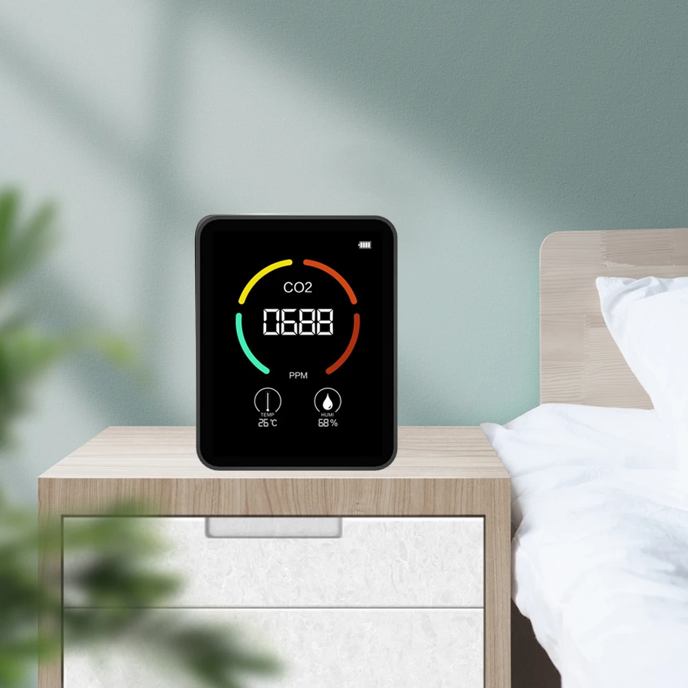 

Датчик CO2, тестер, газовый детектор, Термогигрометр, Bluetooth-Совместимый прибор для контроля качества воздуха