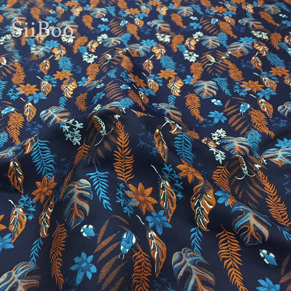 Винтажная жаккардовая ткань с цветочным принтом для платья SP4622|sewing cloth|textiles for
