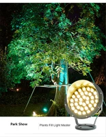 rgb underground light outdoor lighting landscape lighting lawn lamp spotlight tree lights projector lamp ip65 waterproof 24w 36w