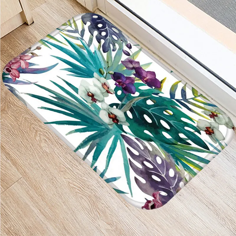 Кактус тропический коврик Monstera для кухни в прихожей пасторальный Стиль Открытый