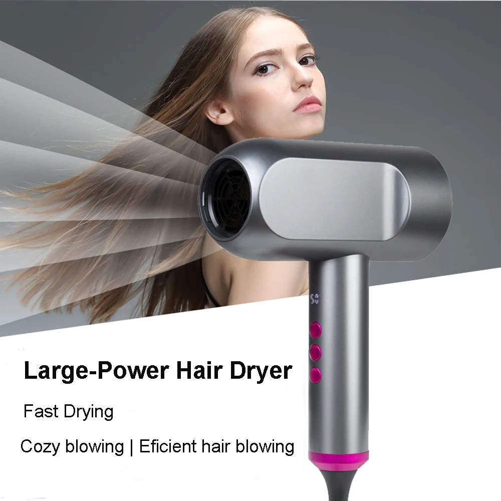 

RUCHA Salon Hair Dryer Blow Negative Ionic Professional Dryers Powerful Hairdryer Travel Homeuse Dryer Hot Cold Wind