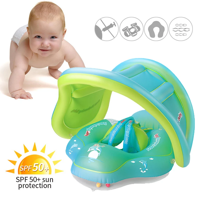 Детское летнее кольцо для плавания Надувное Лежачее младенцев плавающий