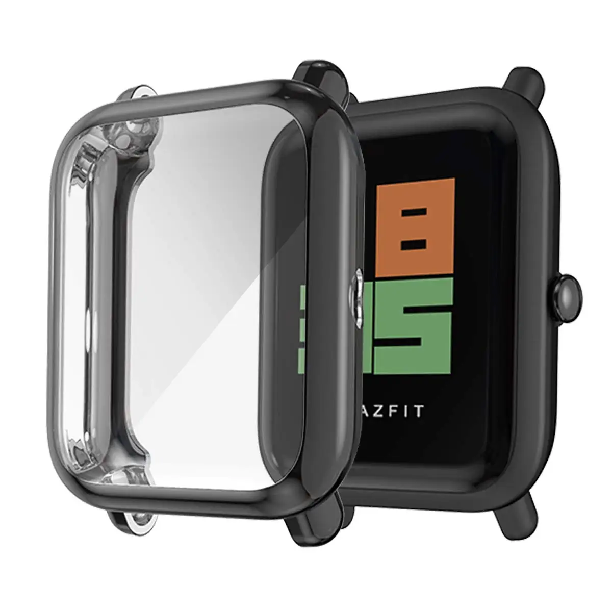 Для Huami Amazfit Защитная пленка для экрана тонкая красочная рамка чехол из ТПУ Защитная оболочка Bip Younth часы с защитой экрана
