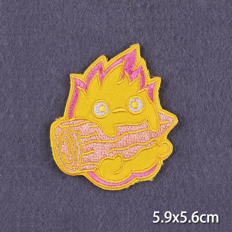 Новинка яркие наклейки на одежду с изображением мультяшного кота термоклейкие