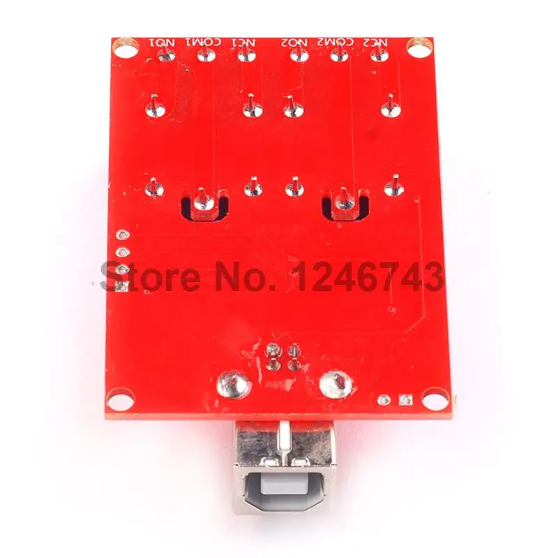 Двухканальный релейный модуль 5 В USB переключатель управления/двухканальный