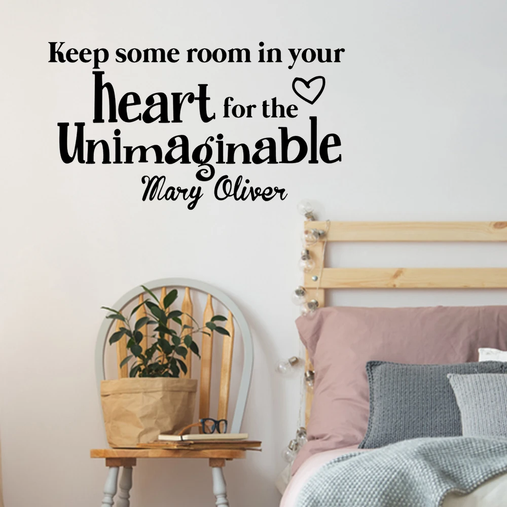 Самоклеящиеся обои фрески Мэри Оливер сохраняют некоторое пространство в вашем