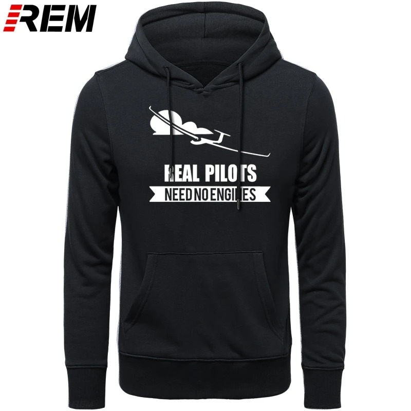 

Real Pilots Need No Engines Sailplane Or Glider design Sweatshirts men LONGsleeve print man cotton Brand Hoodies, Sweatshirts