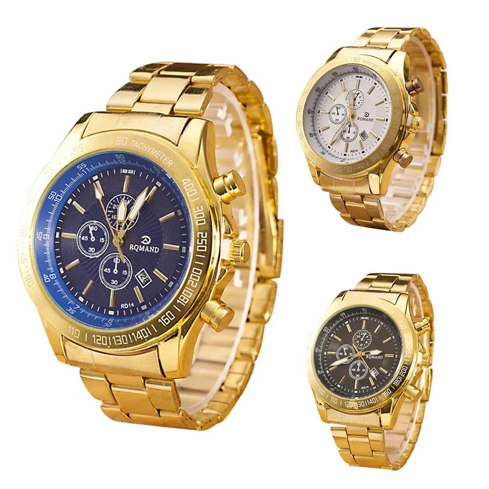 

Men Stainless Steel Watch Analog Quartz Movement Wrist Watches luxury high quanlity men wristwatchs @5