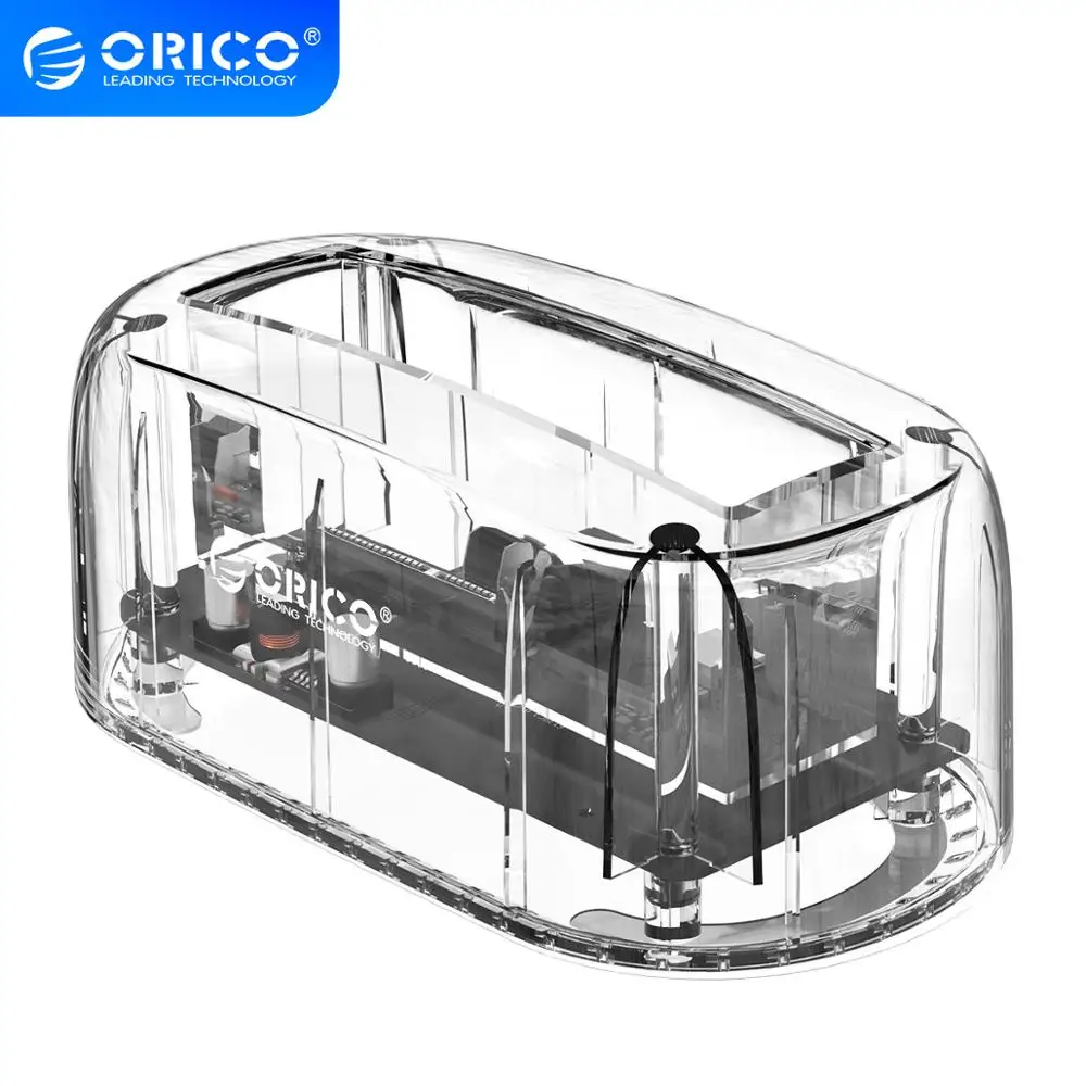 ORICO 6139C3 5 дюймовый прозрачный USB3.1 Gen2 Type C док станция для жесткого диска 12 ТБ макс.