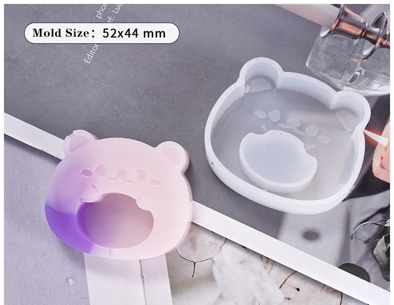 Хрустальные ювелирные изделия силиконовая форма мультфильм цыпленок медведь