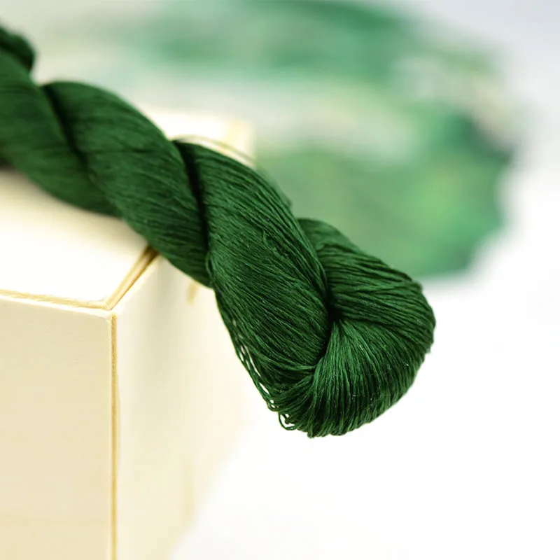 1 Цвет 400 м Вышивка Сучжоу 100% натуральный шелк вышитая линия сделай сам