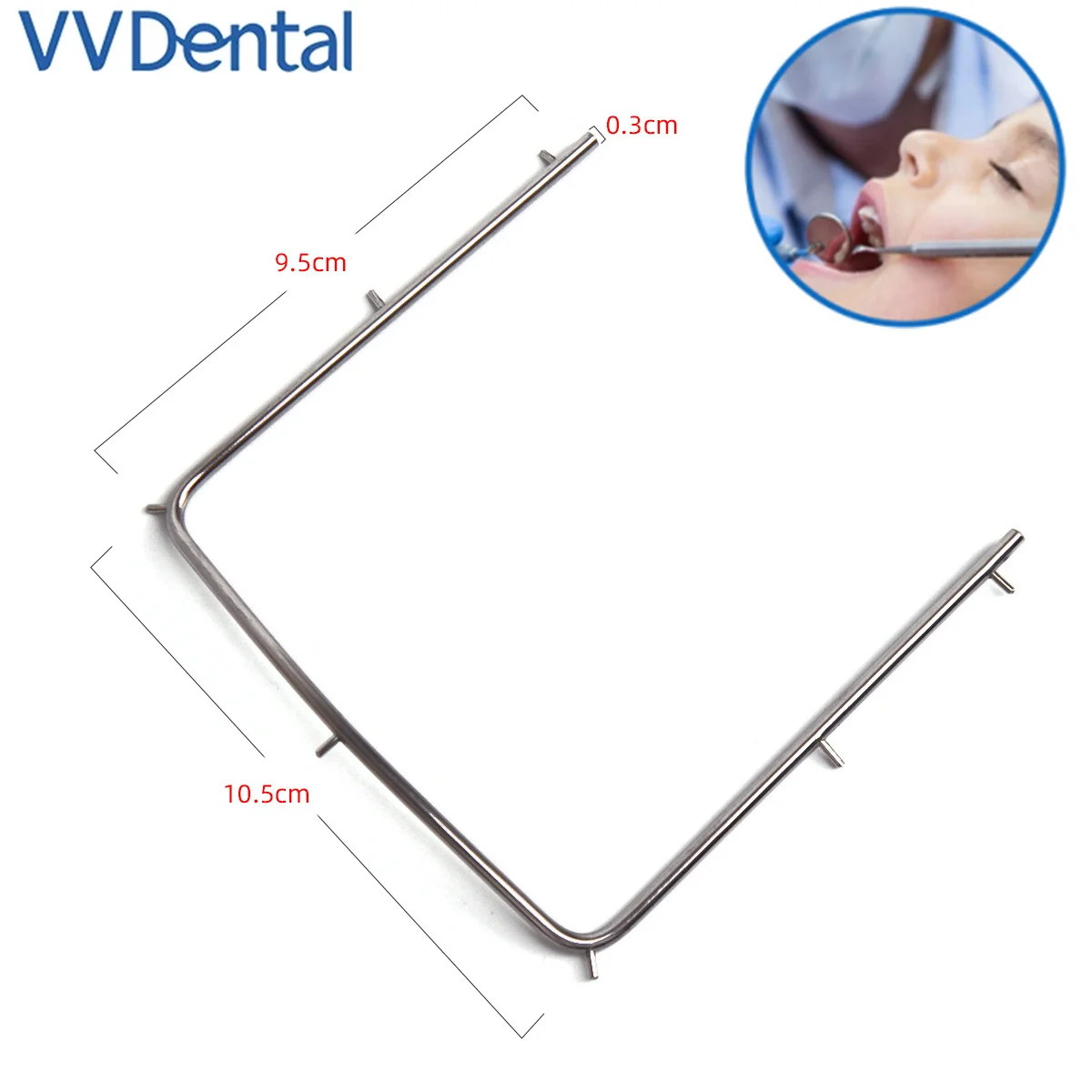 

1Pc Dental Rubber Dam Frame Holder Instrument Stainless Steel Autoclavable For Dental Lab Supplies 10*10cm Free Shipping